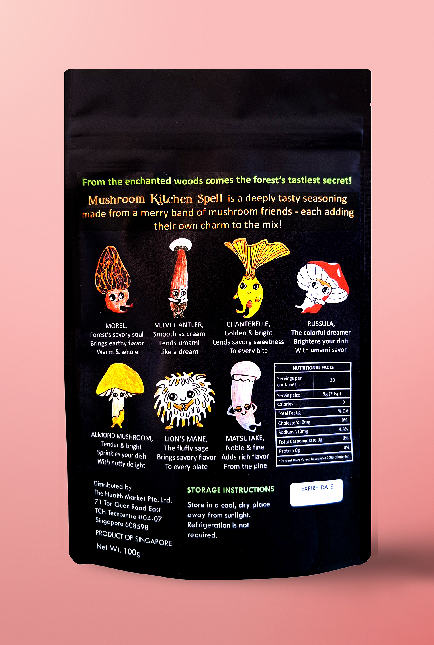 Mushroom Kitchen Spell - Natural Seasoning Powder